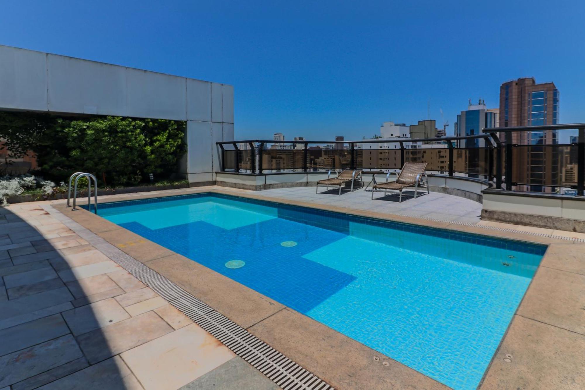 Flat Particular Dentro Do Hotel Executive Transamerica Faria Lima! 圣保罗 外观 照片