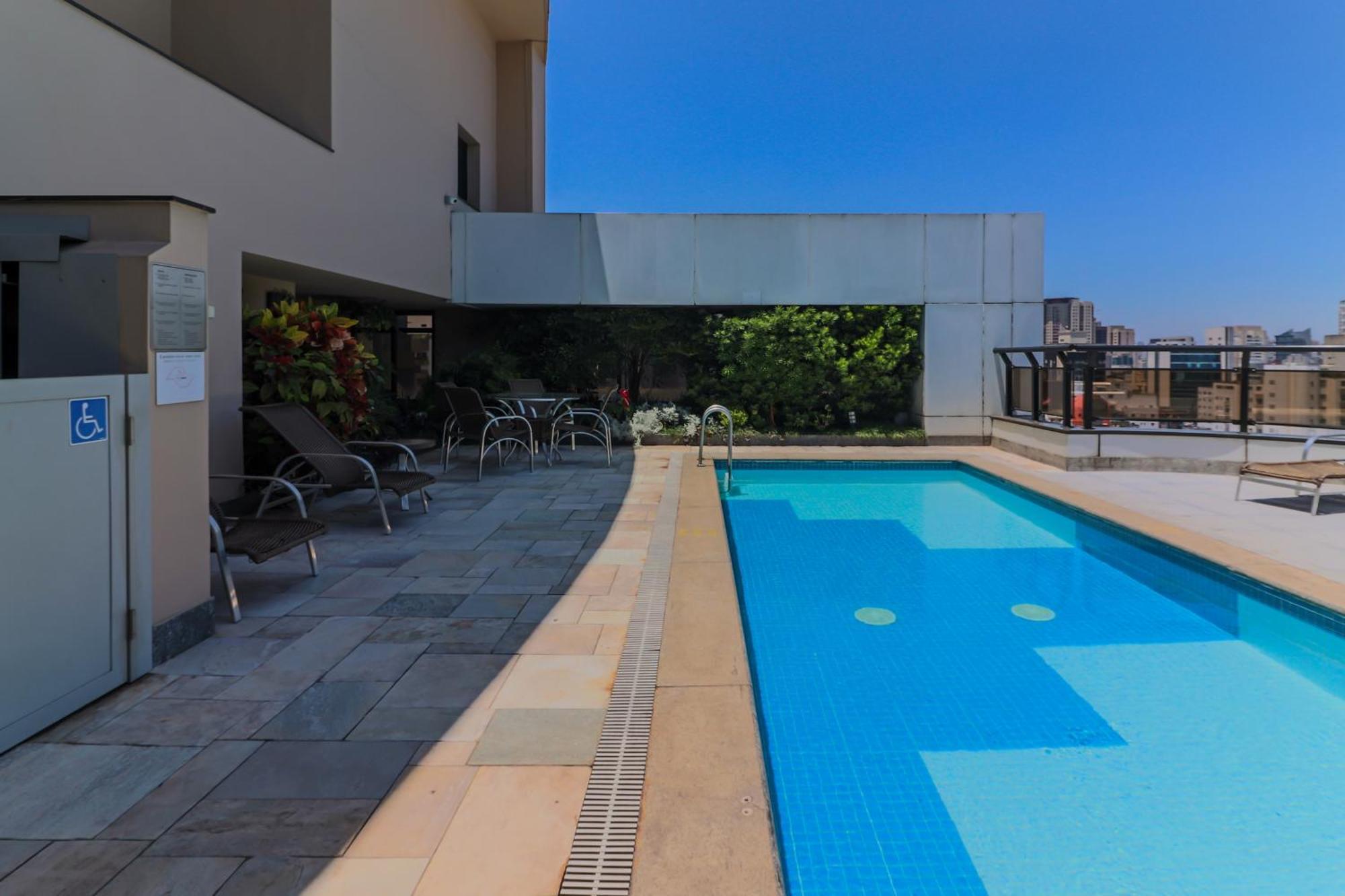 Flat Particular Dentro Do Hotel Executive Transamerica Faria Lima! 圣保罗 外观 照片