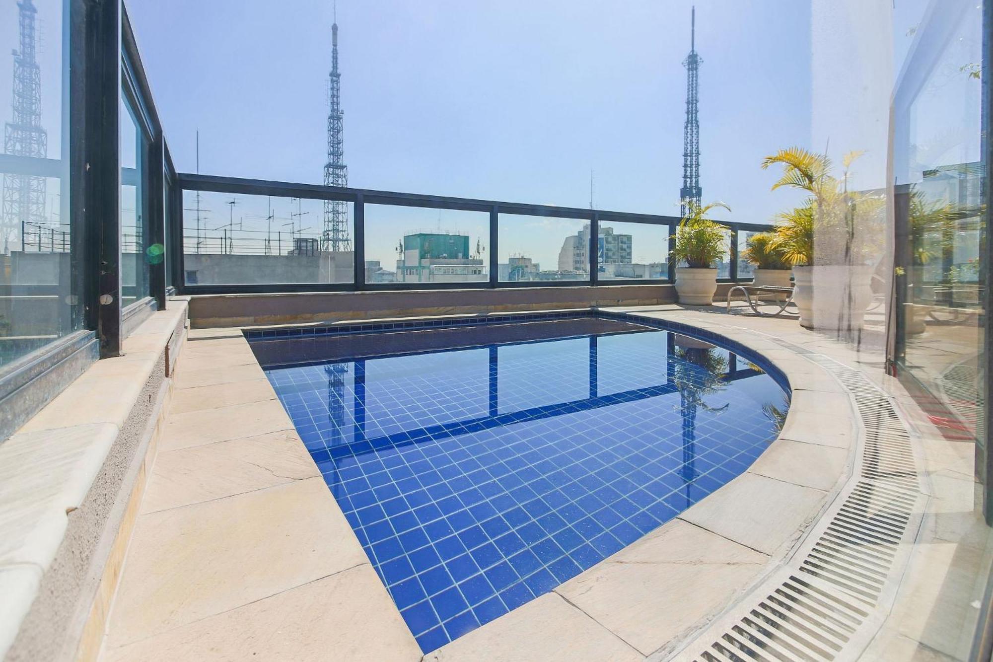 Flat Particular Dentro Do Hotel Executive Transamerica Faria Lima! 圣保罗 外观 照片