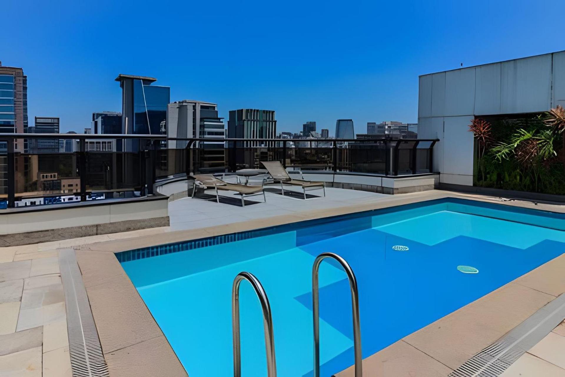 Flat Particular Dentro Do Hotel Executive Transamerica Faria Lima! 圣保罗 外观 照片