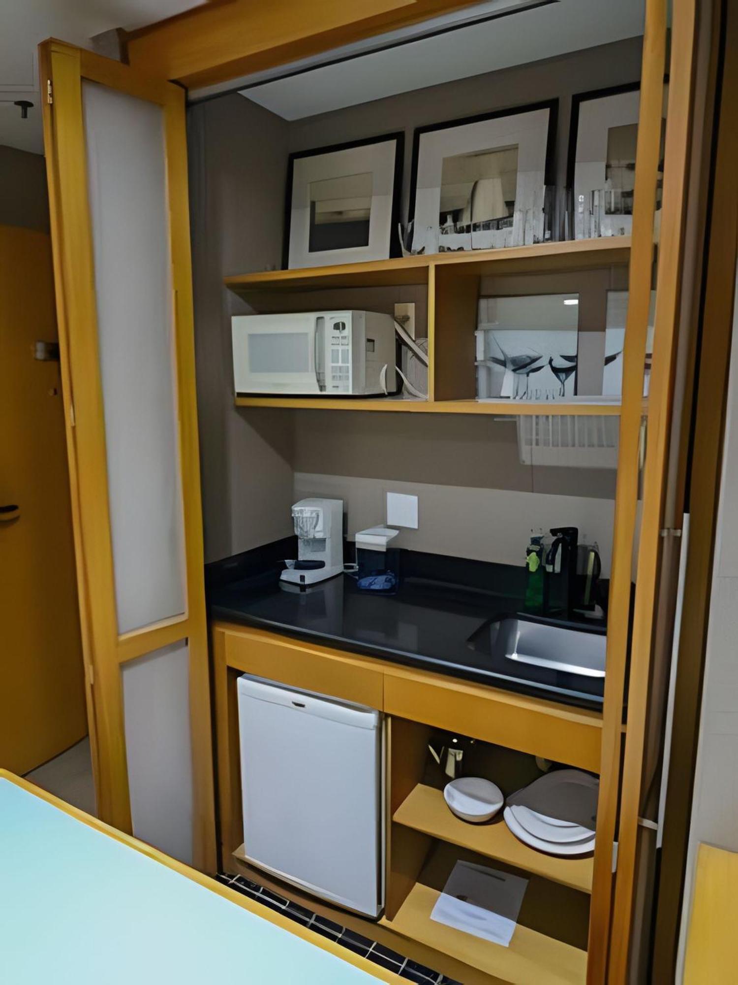 Flat Particular Dentro Do Hotel Executive Transamerica Faria Lima! 圣保罗 外观 照片